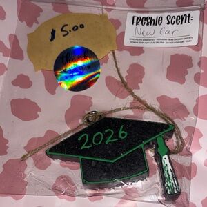 Graduation Cap Car Freshener new car scented